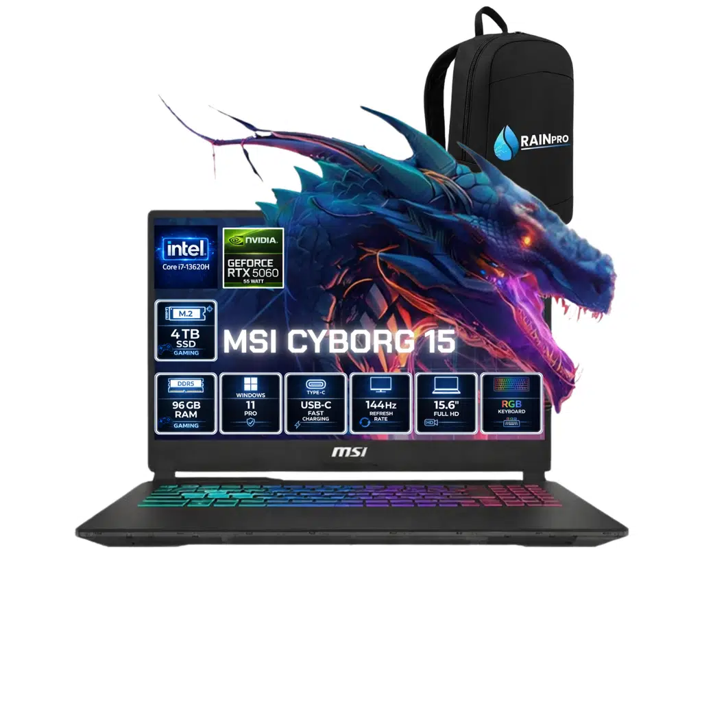 Cyborg 15 Intel Core® I7 13620H 96 GB DDR5 4 TB SSD 8GB /RTX5060 Gddr7 Win11Pro 15.6'' FullHD 144HZ IPS GAMİNG LAPTOP B13WFKG-679XTRRNP32
